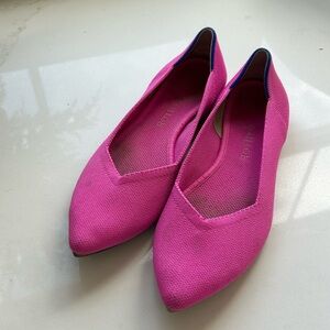 Rothy's Women's Pointed Flat - Hot Pink